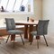 Armen Living Rylee Dining Room Accent Chair in Charcoal Fabric and Black Finish, PK2 LCRYSICHA - alternate 4